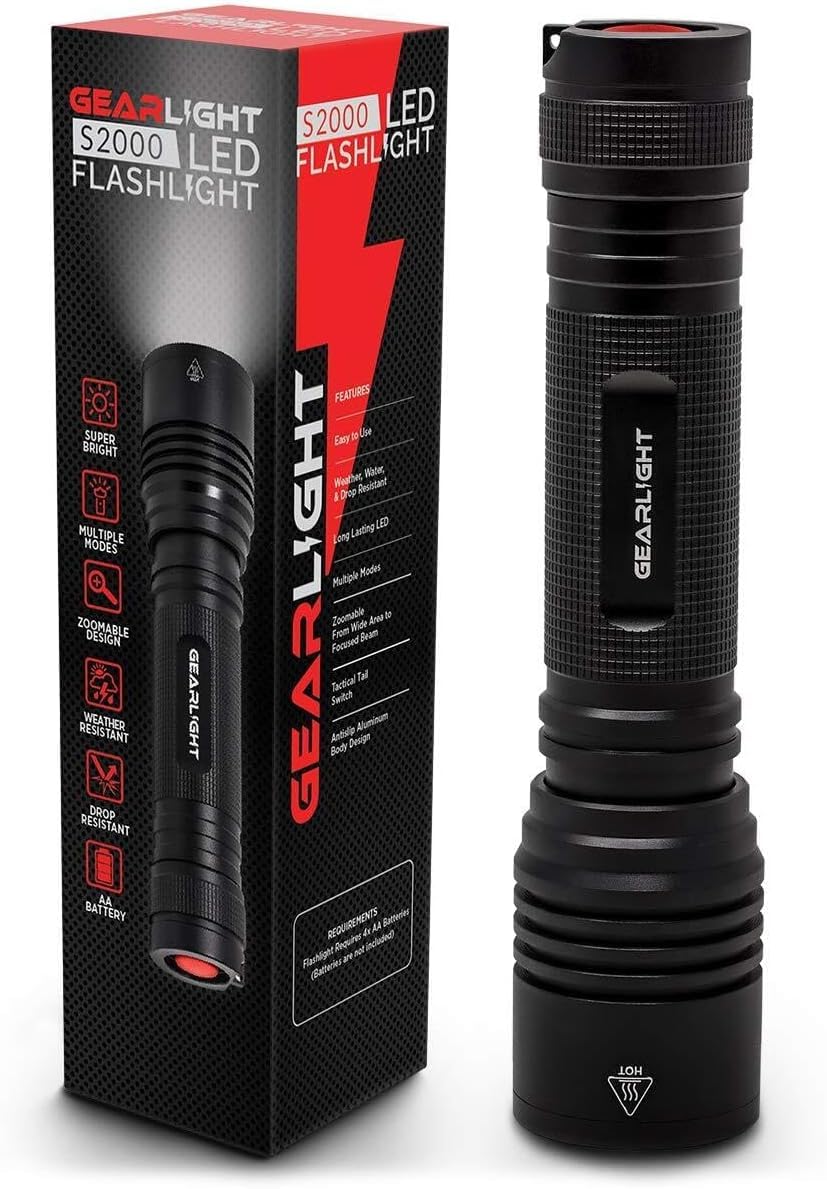 Lanterna LED Tática Recarregável USB