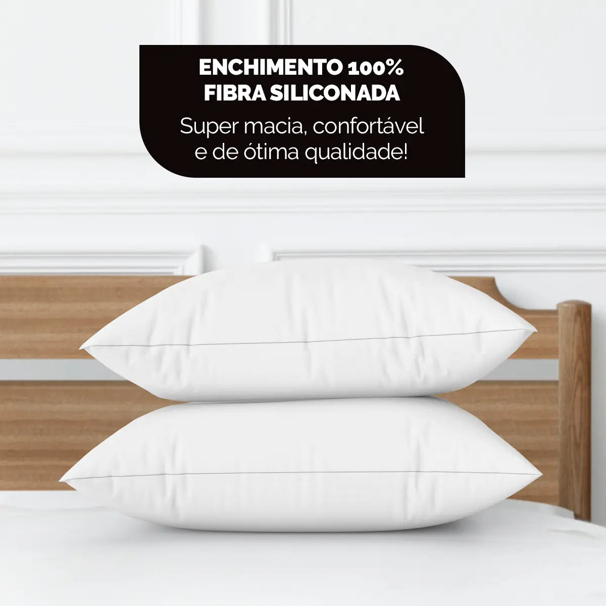 Kit 2 Travesseiros Oaktex — lifestyle quarto