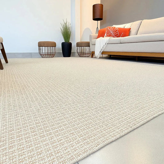 Tapete Grande 2x3m Antiderrapante Creme — vista aérea