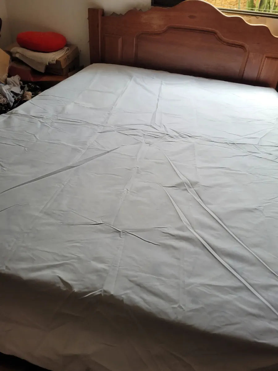 Lençol Avulso C/Elástico Queen 600 Fios 100% Algodão Egípcio | Branco