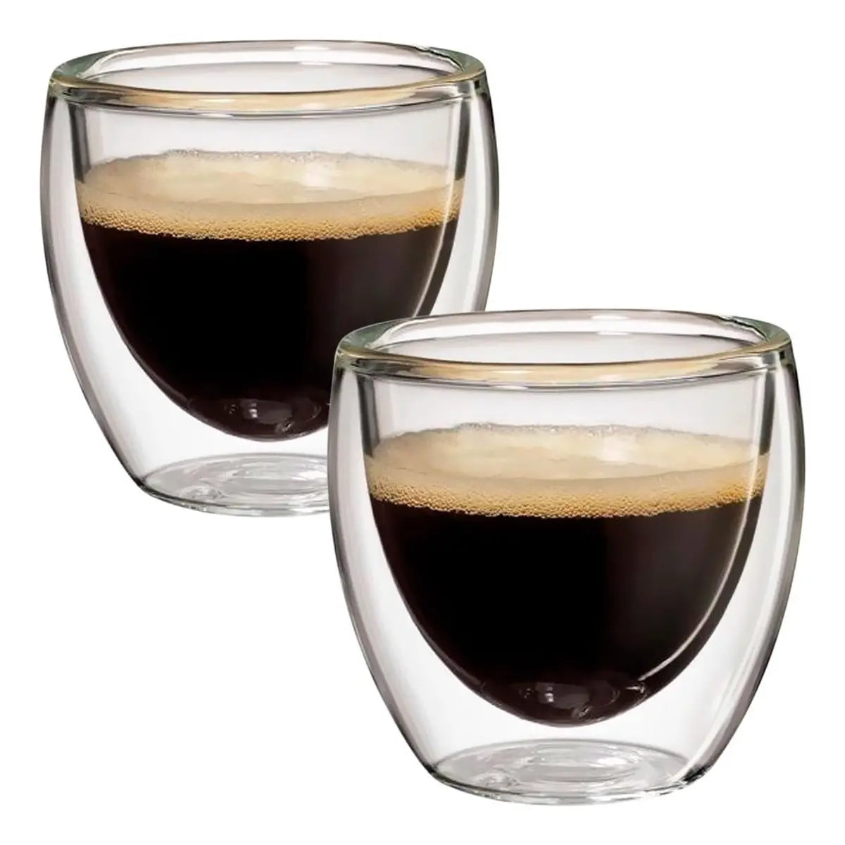 Copo Vidro Parede Dupla 100ml — detalhe parede dupla
