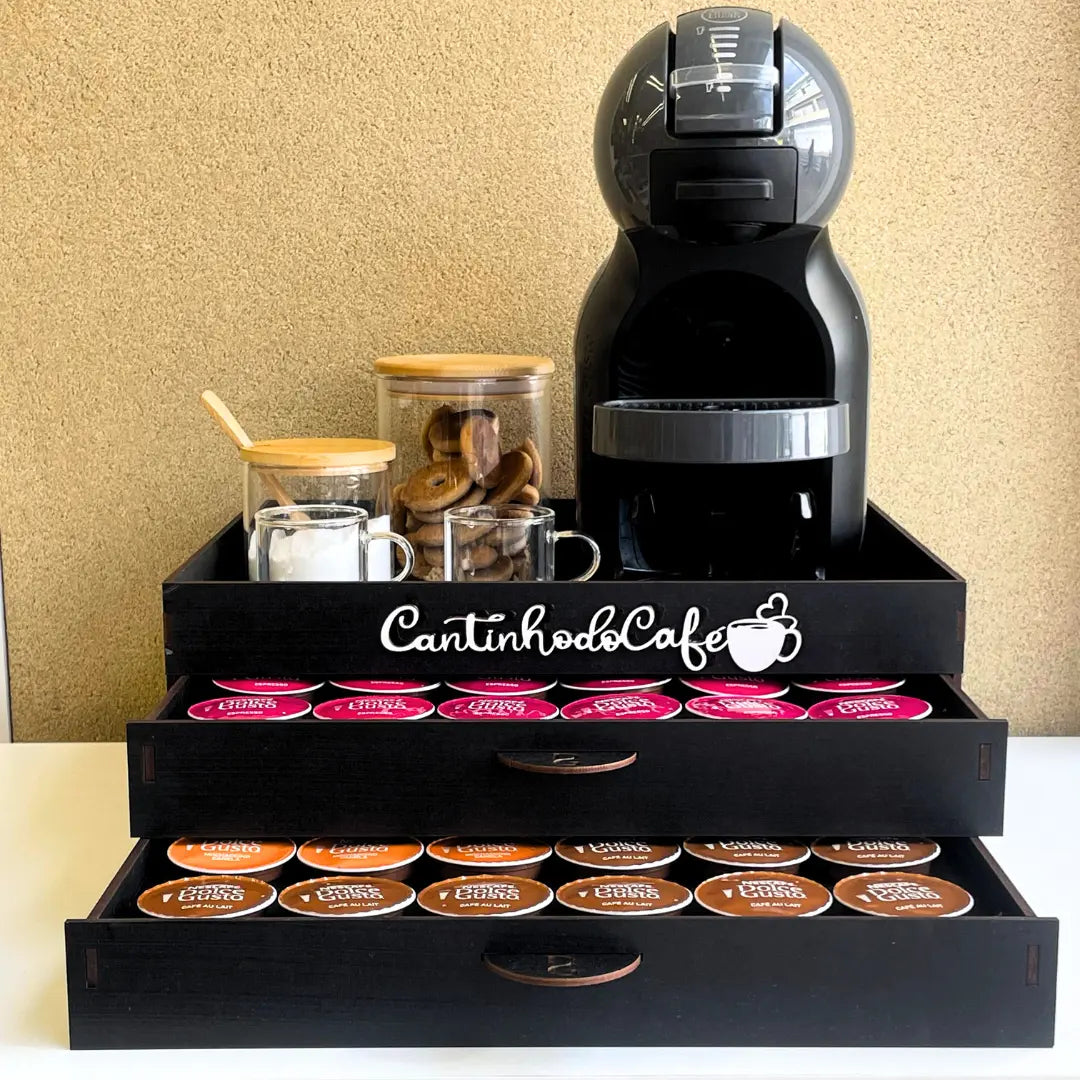 Porta cápsulas MDF Dolce Gusto ambiente decorado