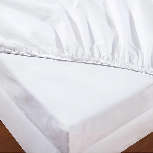 Lençol Avulso C/Elástico Queen 600 Fios 100% Algodão Egípcio | Branco