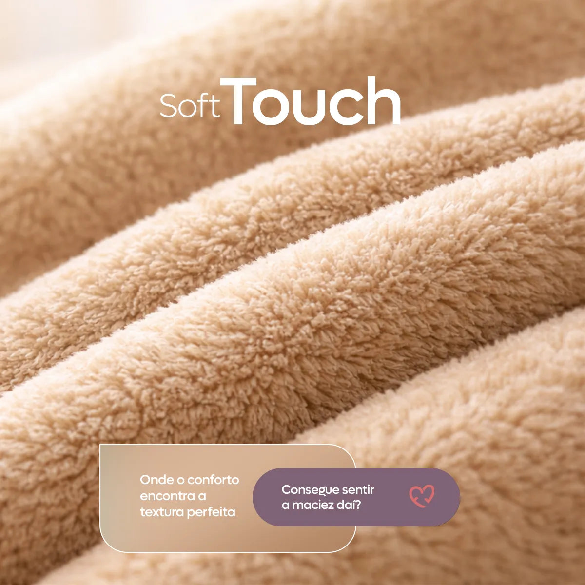 Coberta Manta Soft Casal — detalhe textura microfibra
