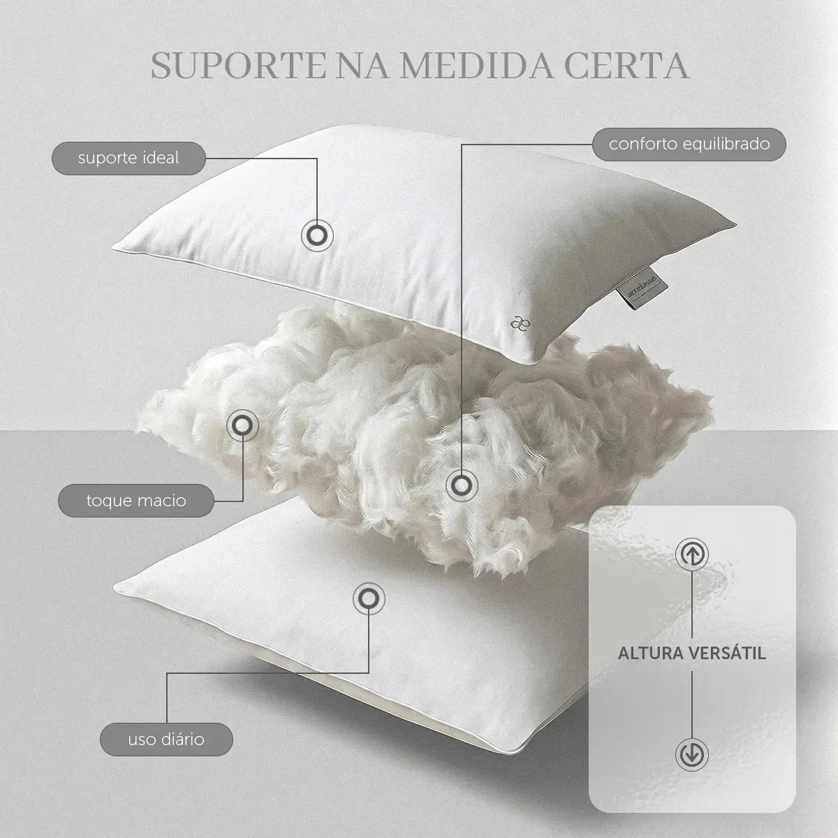 Travesseiro Toque de Pluma Artelassê — lifestyle cama