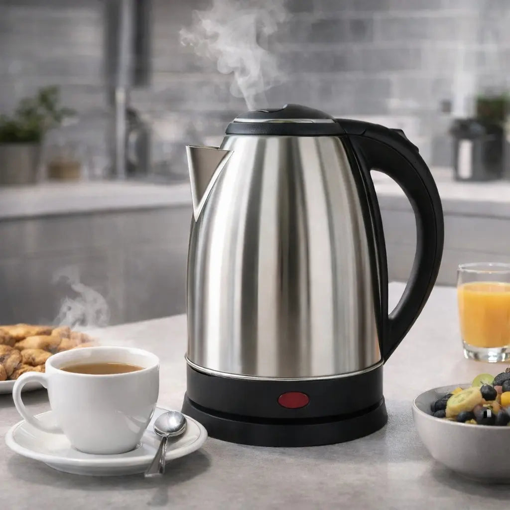 Chaleira elétrica inox 1,8L vista frontal premium