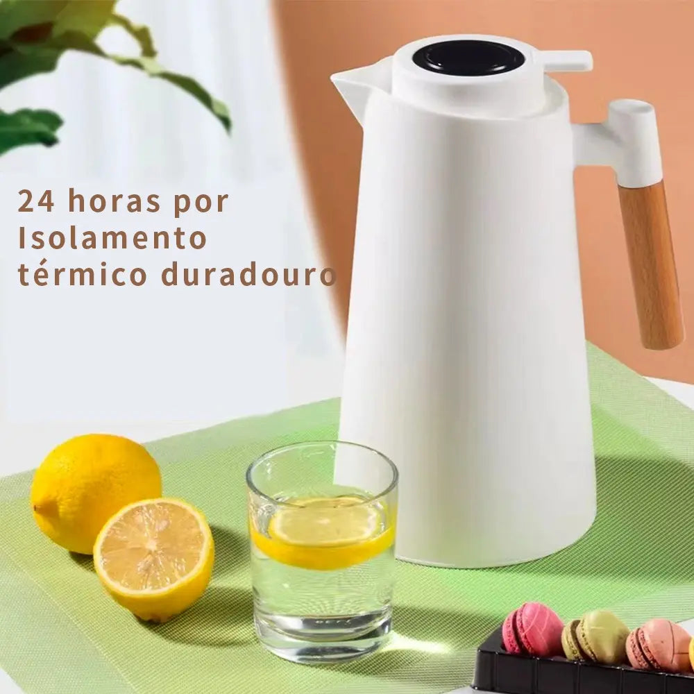 Garrafa térmica LED 1L - uso no dia a dia