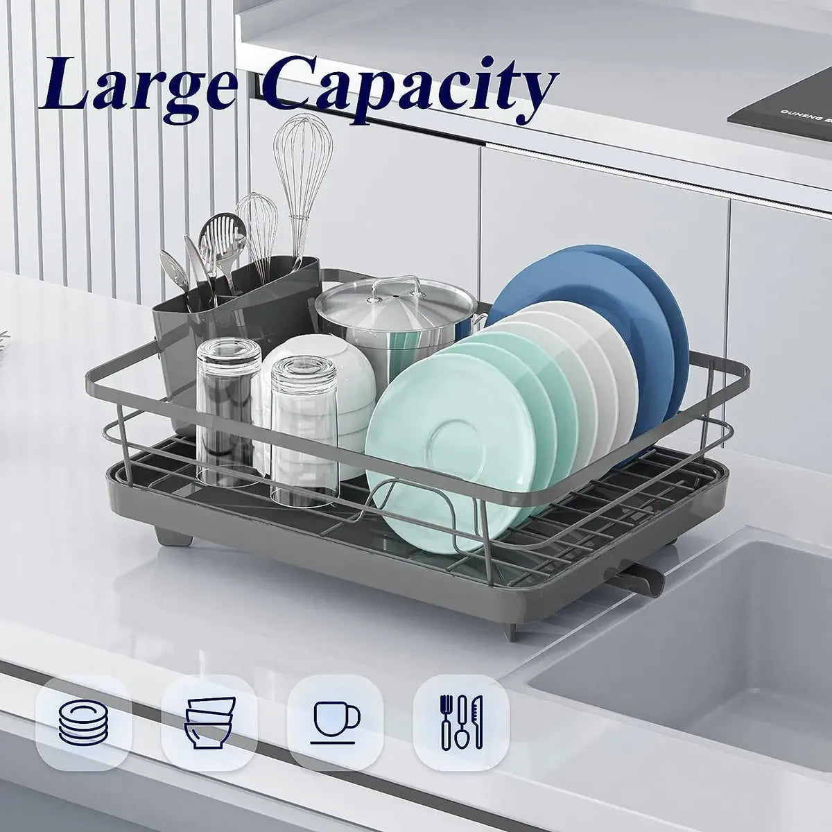 Escorredor de Louça Inox 360° — lifestyle 2