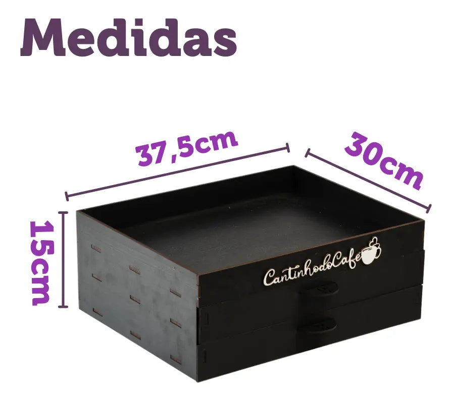 Organizador de cápsulas Dolce Gusto em MDF vista frontal